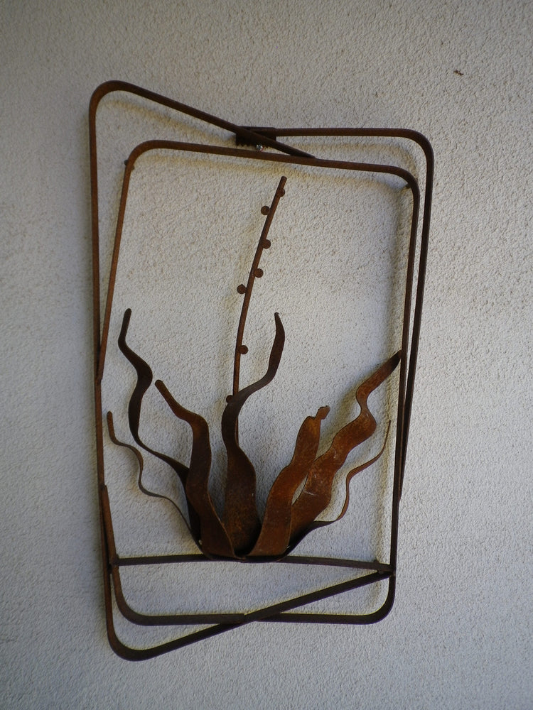 Rusted Iron Yucca Wall Hanging