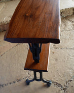 Mahogany Live Edge Console Table