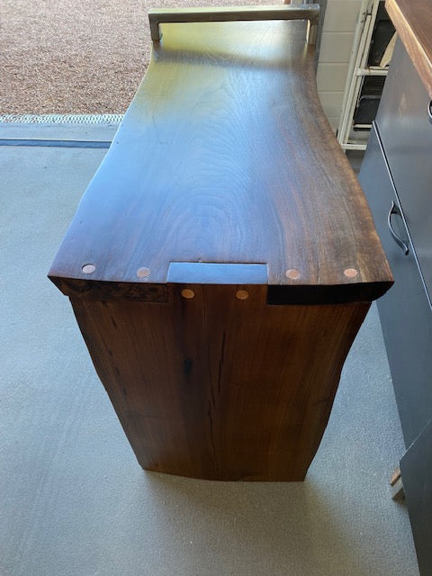 Mesquite Live Edge Waterfall Table