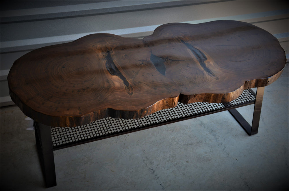 Walnut Book Match Coffee Table