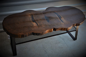 Walnut Book Match Coffee Table