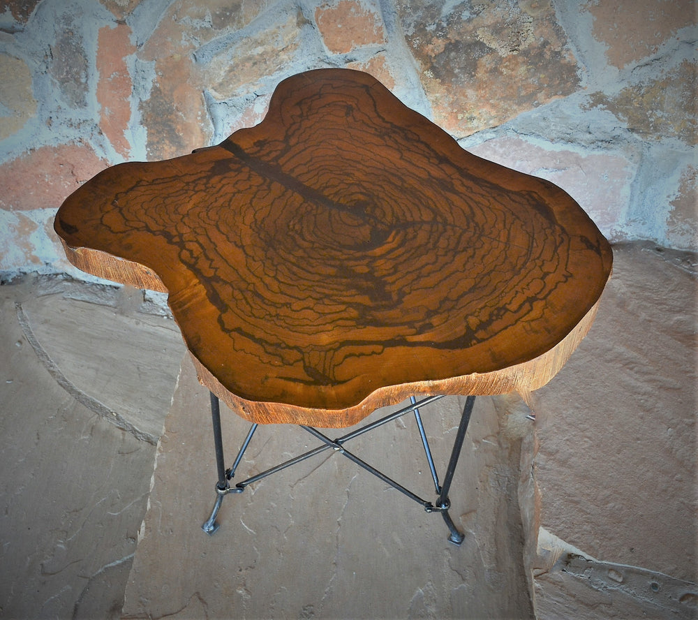 Live Edge Marblewood Side Table